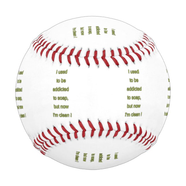 Soap funny text baseball (Front)
