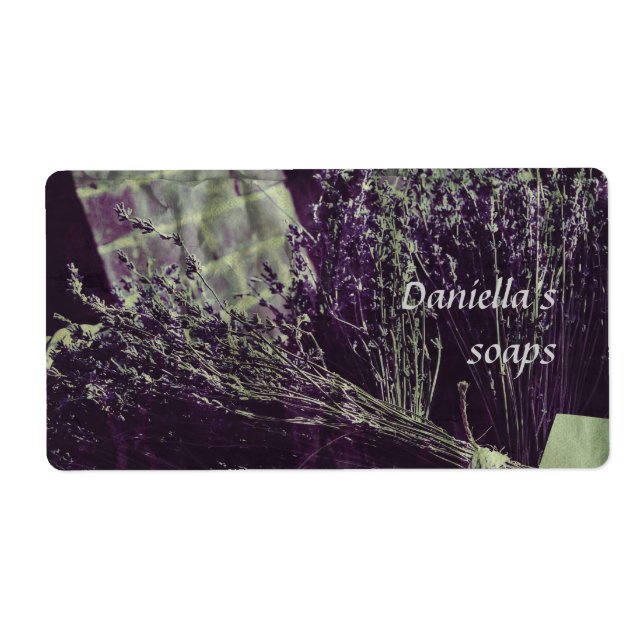 Soap label - lavender (Front)