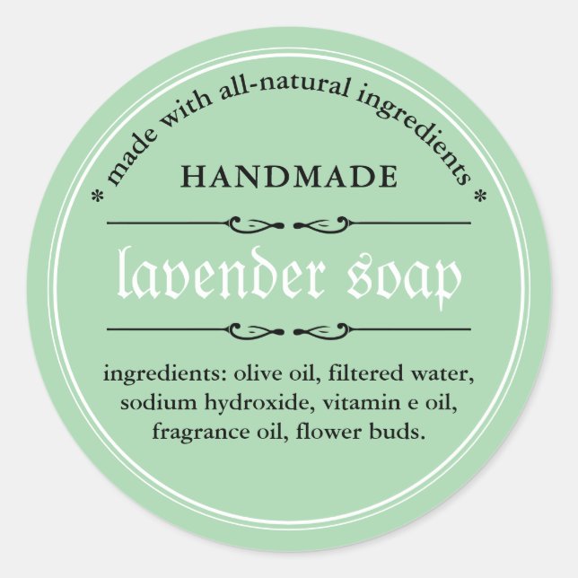 Soap Label Packaging Design (Front)