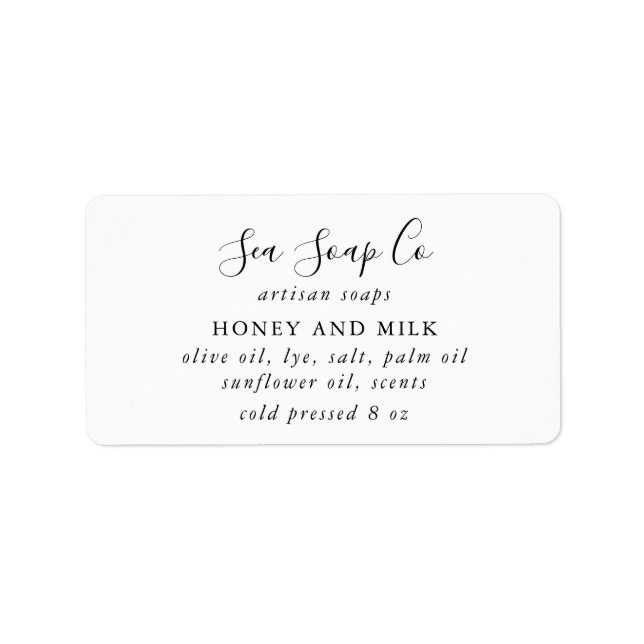 Soap Labels (Front)