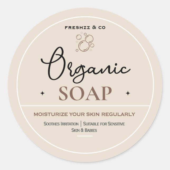 Soap Labels, Labels For Jars, Lotion Labels (Front)