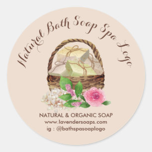 Soap Maker Bath Lavender Spa Classic Round Sticker