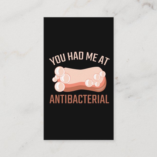 Soap Maker Neat freak Soap Making Antibacterial Business Card (Front)