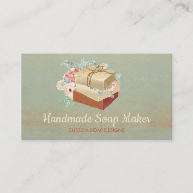 Soap Maker Rustic Business Card (Front)