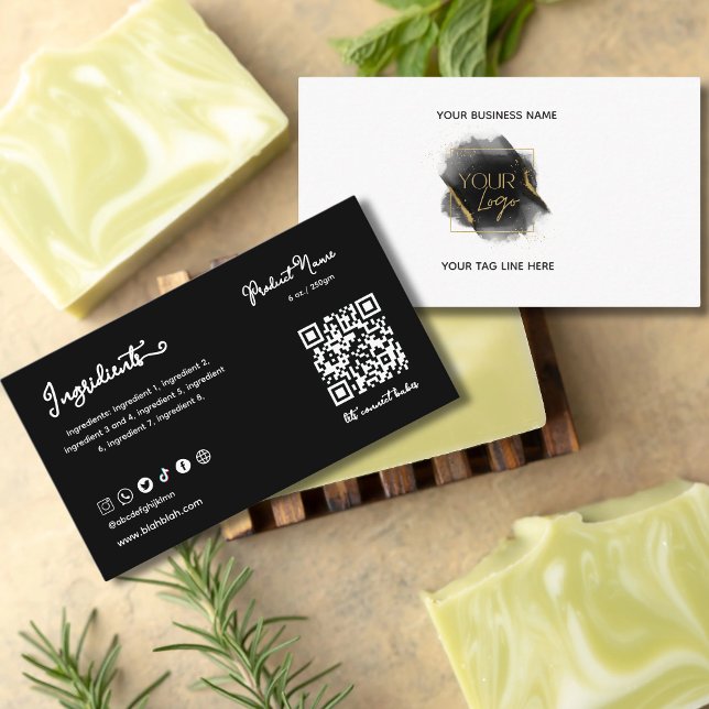 Soap making Black Ingredient Order Insert (Creator Uploaded)