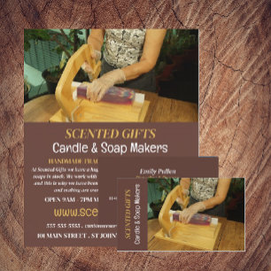 Soap Making, Candle & Soap Makers Business Card