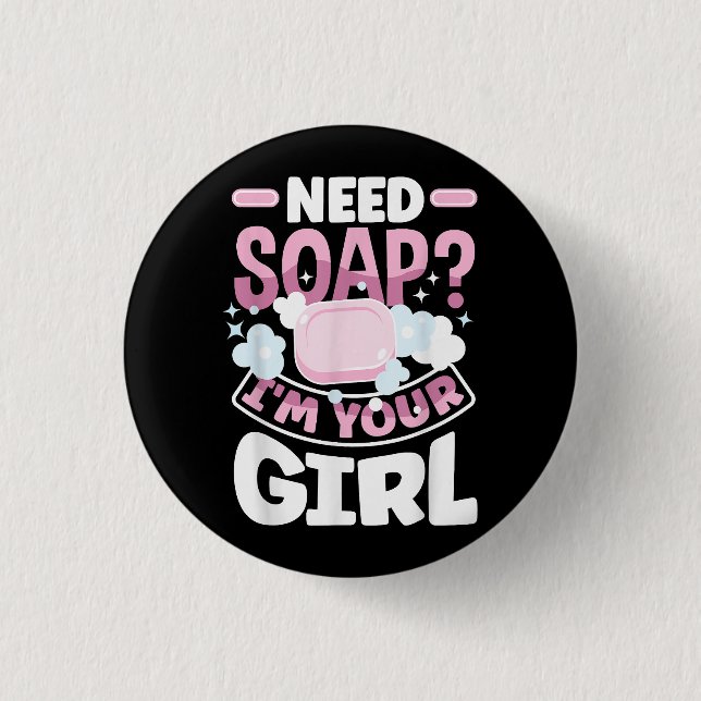 Soap Making Soap Maker Funny 3 Cm Round Badge (Front)