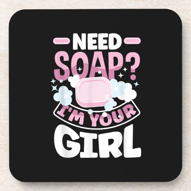 Soap Making Soap Maker Funny Coaster (Front)