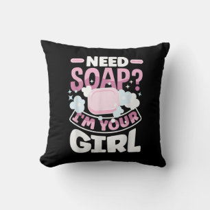 Soap Making Soap Maker Funny Cushion