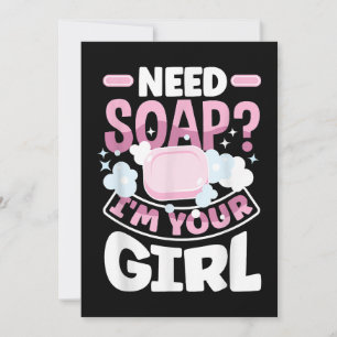 Soap Making Soap Maker Funny Invitation