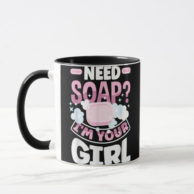 Soap Making Soap Maker Funny Mug (Left)