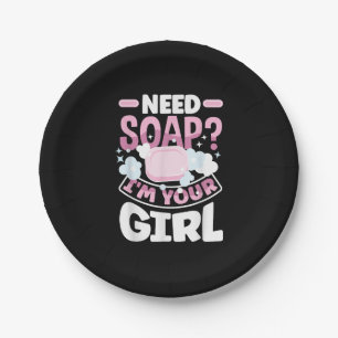 Soap Making Soap Maker Funny Paper Plate