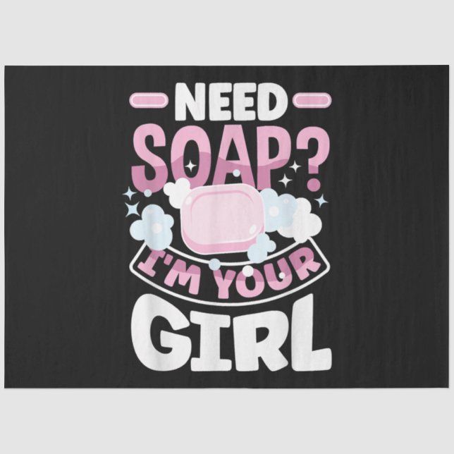 Soap Making Soap Maker Funny Tissue Paper (Front)