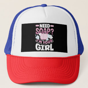 Soap Making Soap Maker Funny Trucker Hat