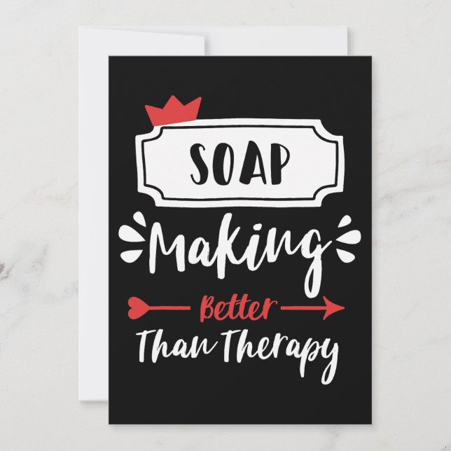 Soap Making Soap Maker Homemade Soap Soapmaking Bu Invitation (Front)