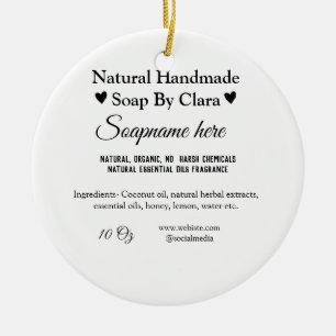 soap name weight website ingredients details text ceramic ornament