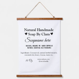 soap name weight website ingredients details text hanging tapestry