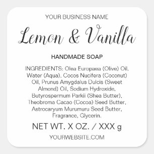 Soap or Skincare Handmade Artisan Product Label