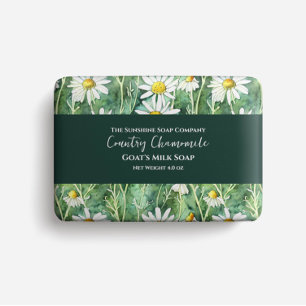 Soap Packaging Paper watercolor chamomile flowers