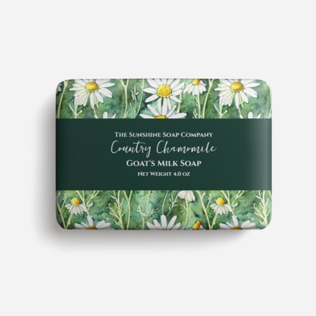 Soap Packaging Paper watercolor chamomile flowers (Creator Uploaded)