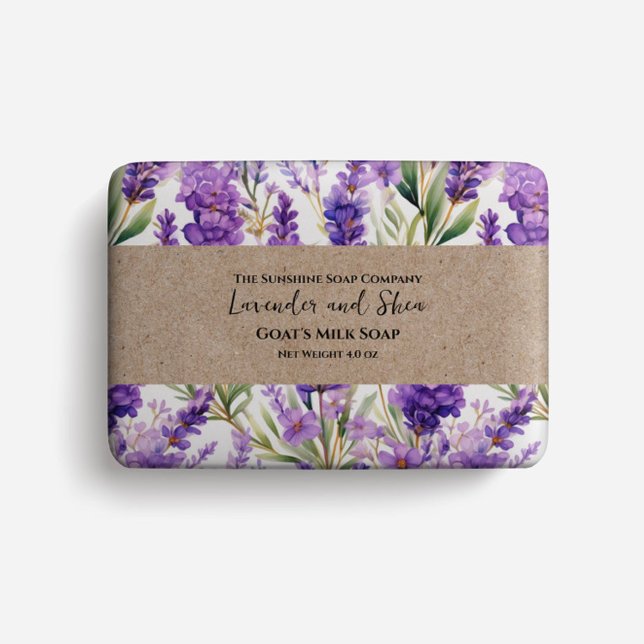 Soap Packaging Paper - watercolor lavender flowers (Creator Uploaded)