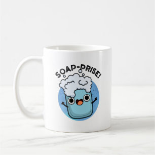 Soap-prise Funny Surprised Soap Pun  Coffee Mug