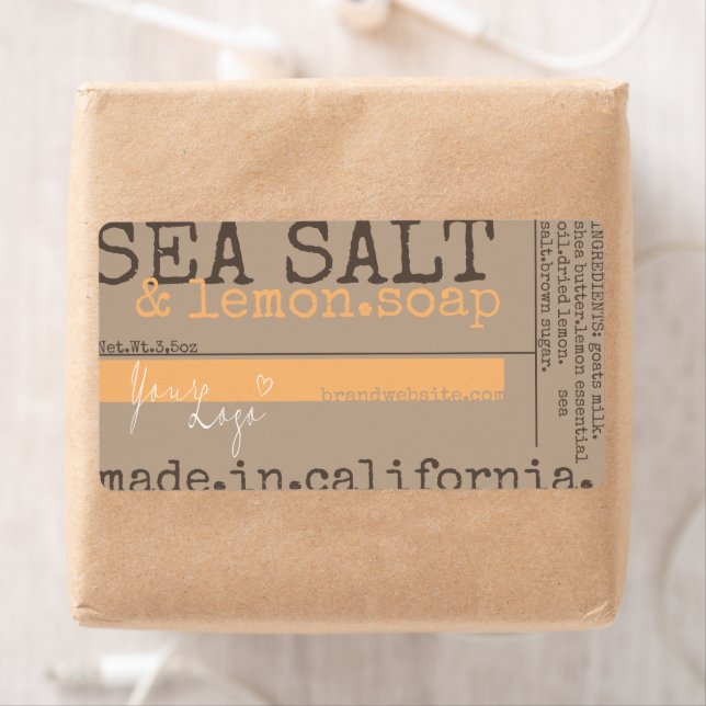 Soap Product Packaging Modern Messy Logo Template (Insitu)