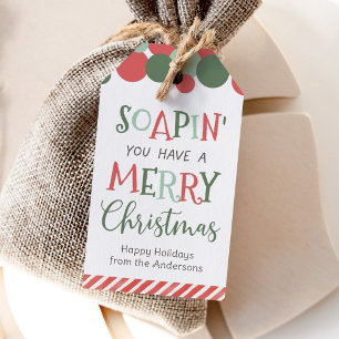 Soaping You Have a Merry Christmas Soap Holiday Gift Tags