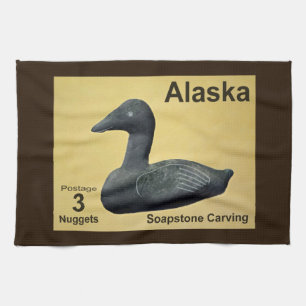 Soapstone Eider Duck Tea Towel