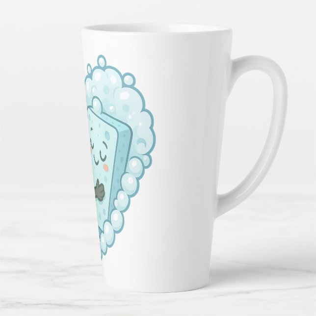 Soapy Love – Sponge & Dish Soap Latte Mug (Right)