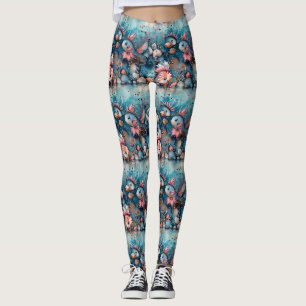 Soapy sea funny fish inhabitants leggings
