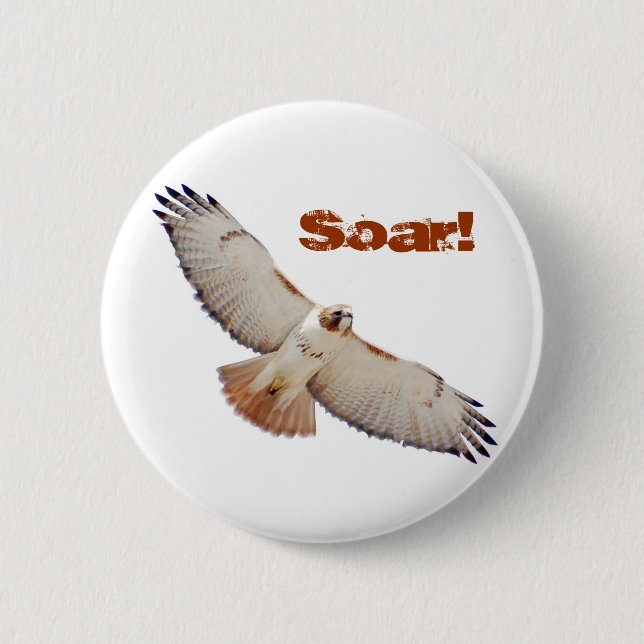 Soar 6 Cm Round Badge (Front)