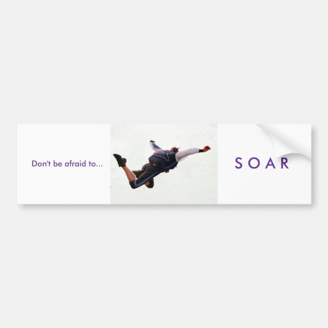 soar bumper sticker (Front)