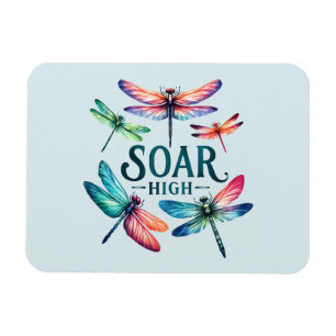 Soar High - Artistic Dragonfly Magnet
