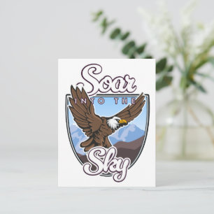 Soar into the Sky logo Holiday Postcard