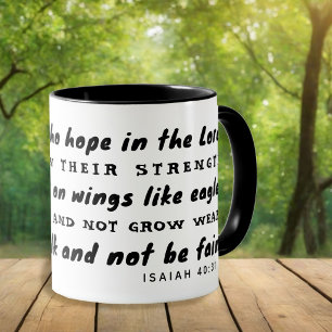 Soar on Wings Like Eagles Christian Gift Mug