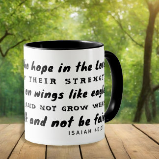 Soar on Wings Like Eagles Christian Gift Mug