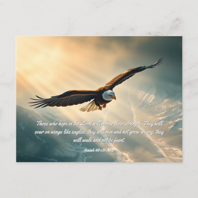 Soar on wings like eagles |  postcard (Front)