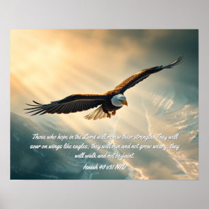 Soar on wings like eagles    poster