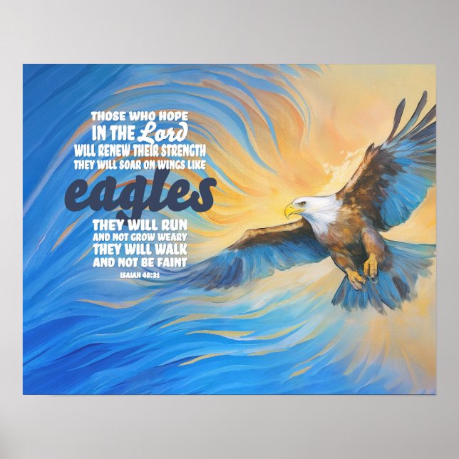 Soar on wings like eagles poster (Front)