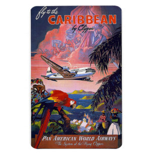  Soar to the Caribbean with Clipper Magnet