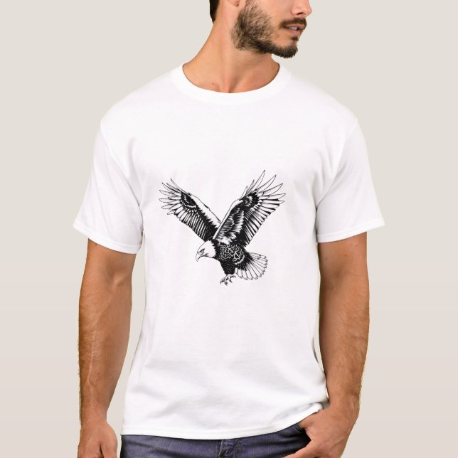 Soar with Regal Bald Eagle Spirit T-Shirt (Front)