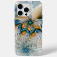 Soaring, Abstract Fantasy Fractal Art With Blue