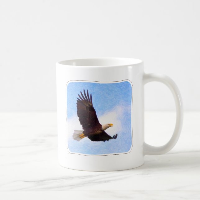 Soaring Bald Eagle Coffee Mug (Right)