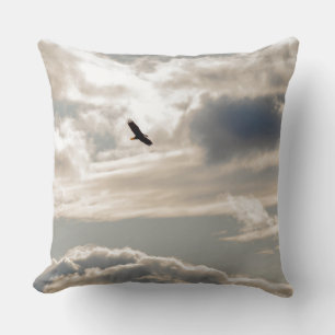 Soaring Bald Eagle Cushion