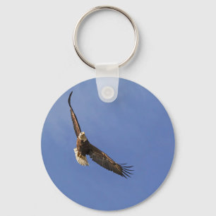 Soaring Bald Eagle Key Ring