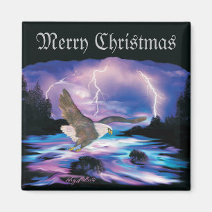 Soaring Bald Eagle Magnet