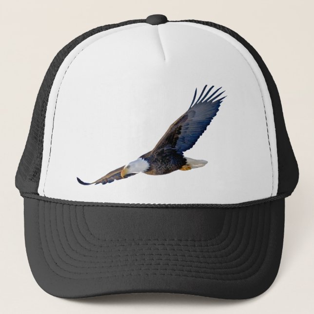 Soaring Bald Eagle Trucker Hat (Front)