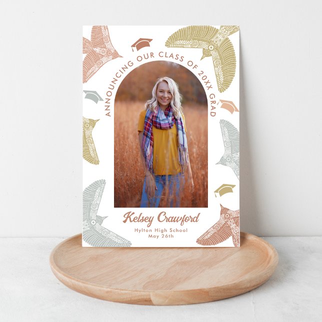 Soaring Birds Boho Class of 2025 Graduation Announcement (Creator Uploaded)