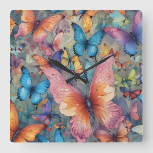 Soaring Butterflies: A Vibrant Wall Clock